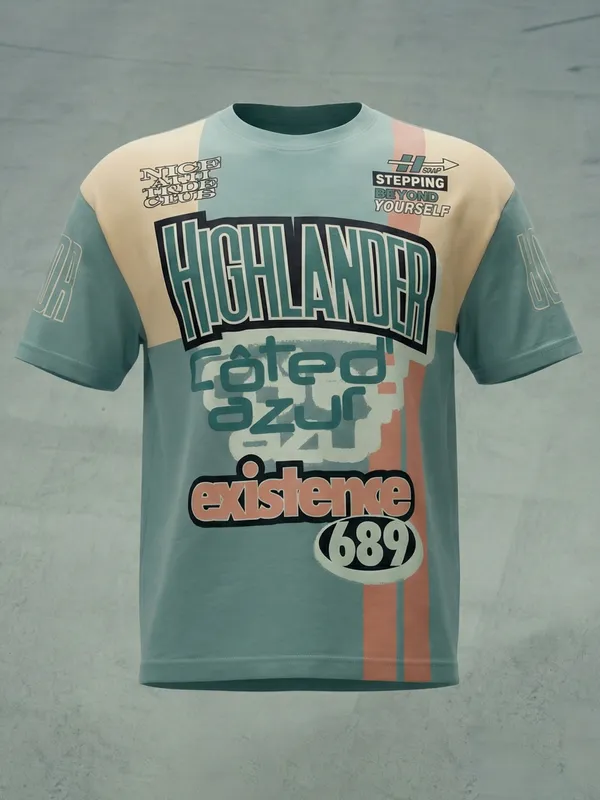 Highlander Men Multi Printed Round Neck T-Shirt