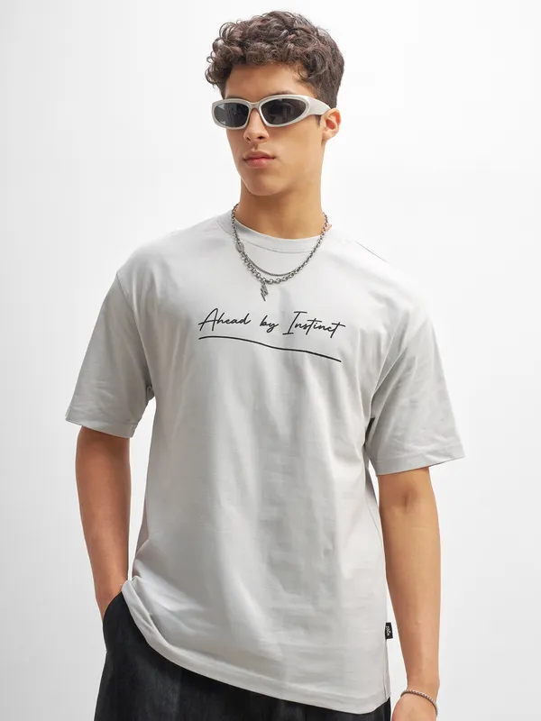 Men Printed Round Neck T-Shirt