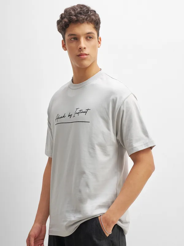 Men Printed Round Neck T-Shirt