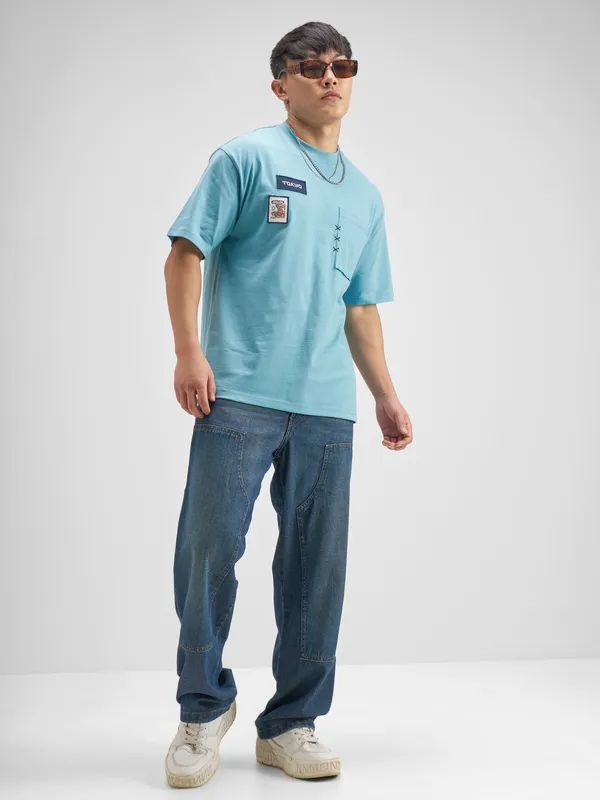 Men Printed Round Neck T-Shirt