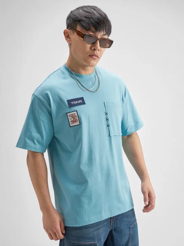 Men Printed Round Neck T-Shirt