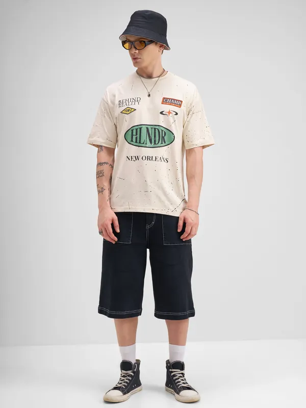 Men Printed Round Neck T-Shirt