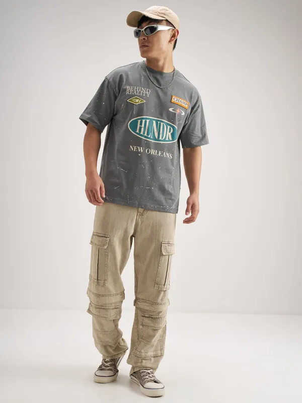 Men Printed Round Neck T-Shirt