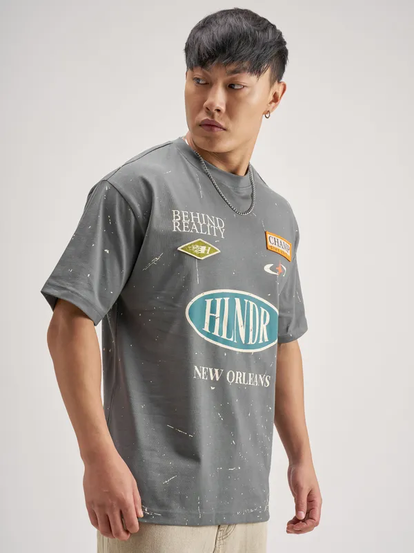 Men Printed Round Neck T-Shirt