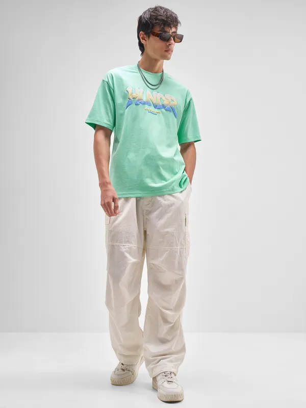 Men Printed Round Neck T-Shirt