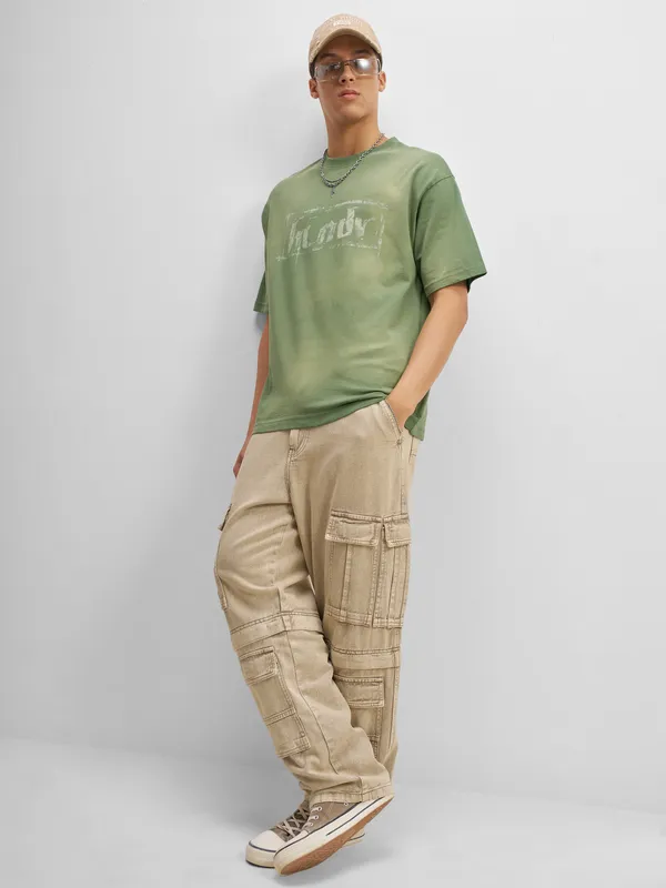 Men Printed Round Neck T-Shirt