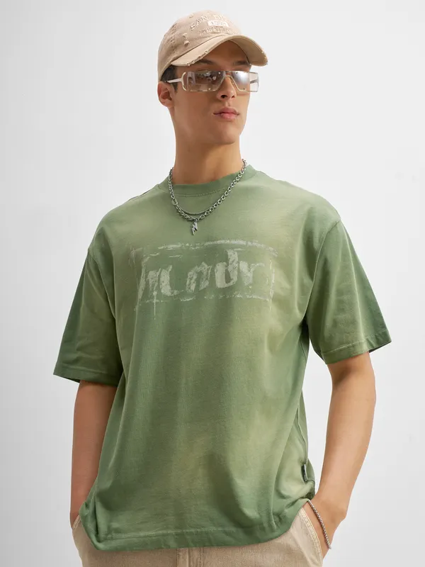 Men Printed Round Neck T-Shirt