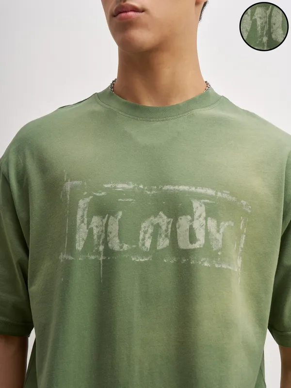 Men Printed Round Neck T-Shirt