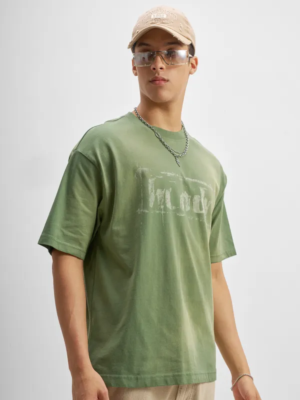 Men Printed Round Neck T-Shirt