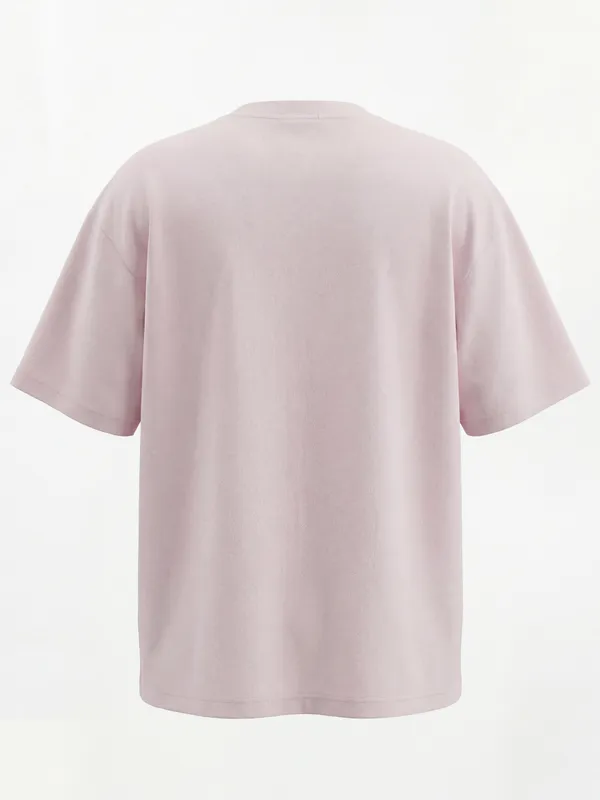 Highlander Men Pink Printed Round Neck T-Shirt