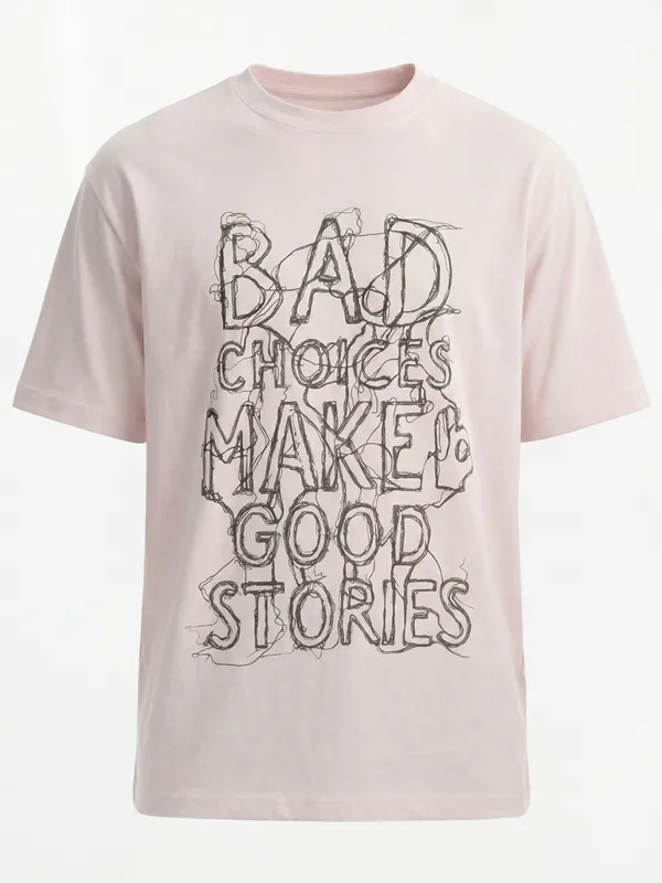 Highlander Men Pink Printed Round Neck T-Shirt