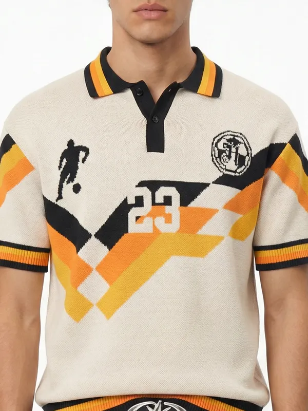 Highlander Men Multi Printed Polo Collar T-Shirt