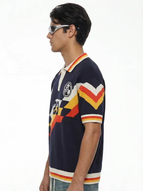 Highlander Men Multi Printed Polo Collar T-Shirt