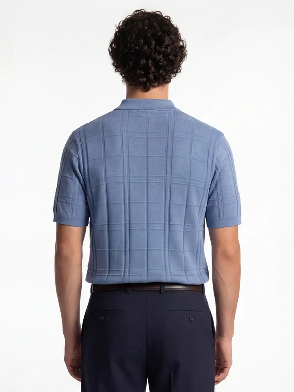 Self Design Polo Collar T-Shirt