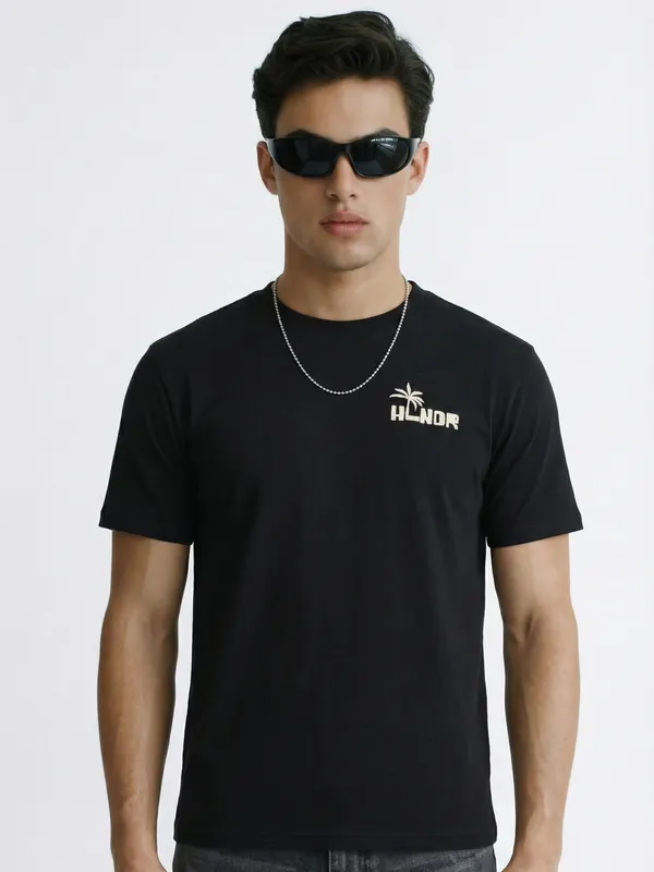Men Printed Round Neck T-Shirt