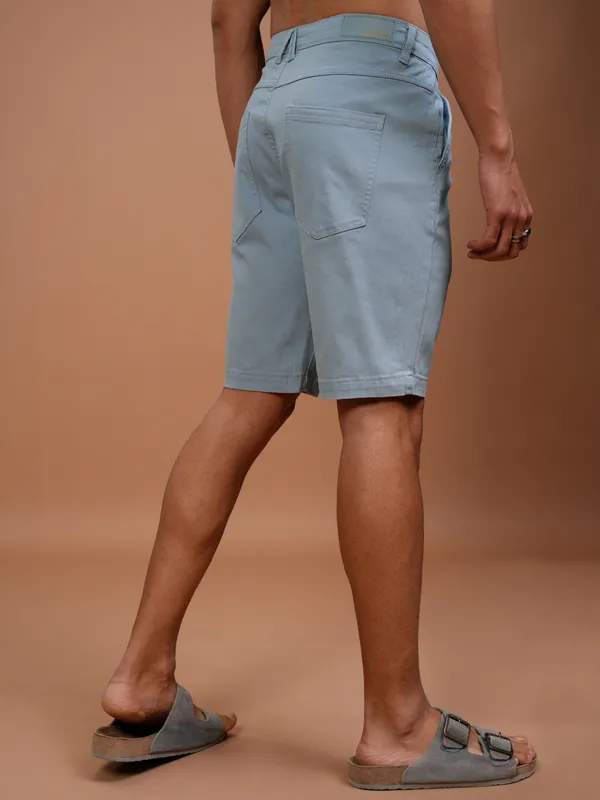  Highlander Men Blue Slim Fit Chino Shorts Shorts