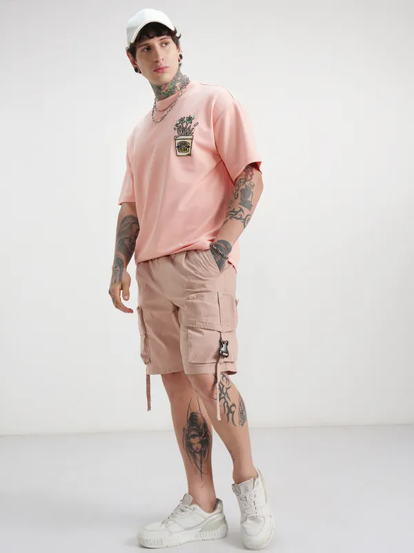 Highlander Men Rose Slim Fit Cargo Shorts