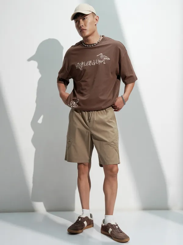 Highlander Men Grey Regular Fit Shorts