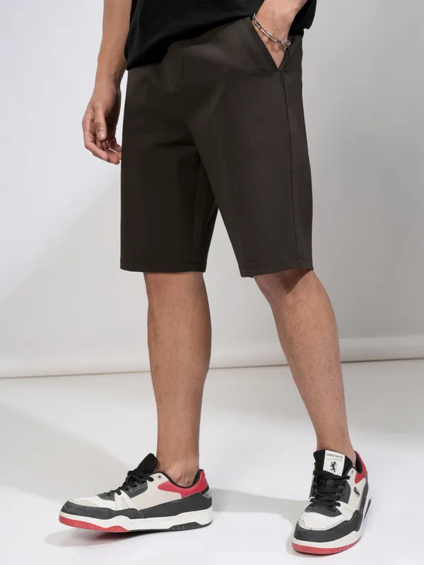 Highlander Men Brown Regular Fit Shorts