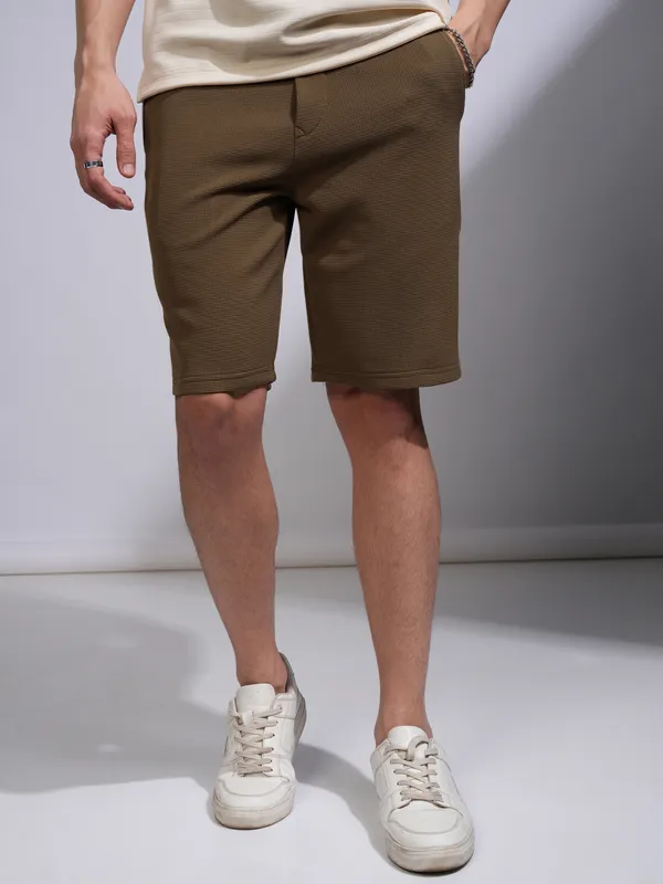 Highlander Men Brown Regular Fit Shorts