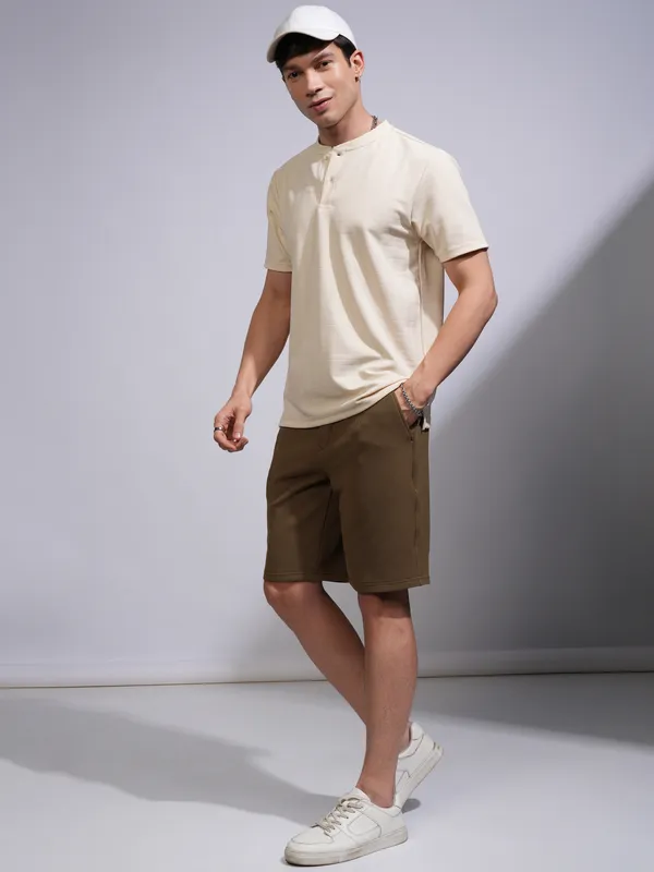 Highlander Men Brown Regular Fit Shorts