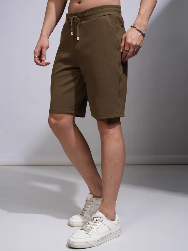 Highlander Men Brown Regular Fit Shorts