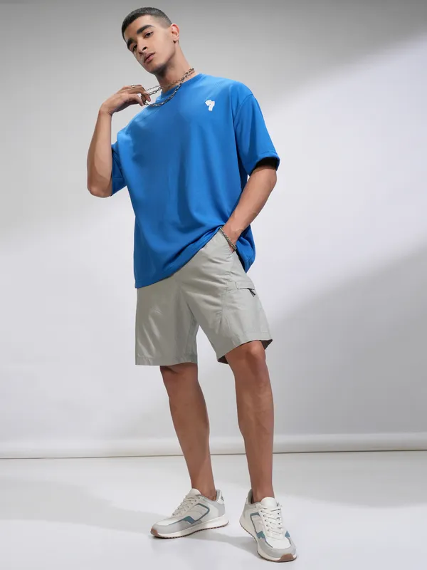 Highlander Men Green Regular Fit Shorts