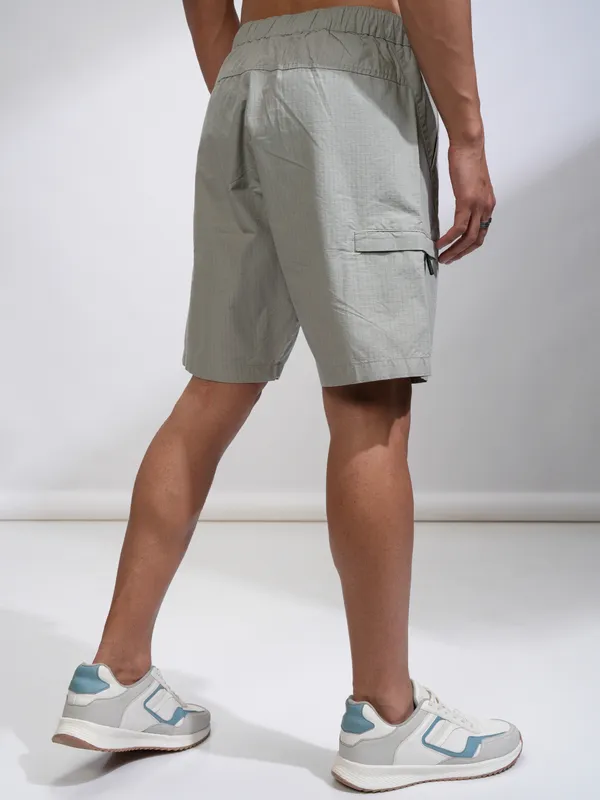 Highlander Men Green Regular Fit Shorts