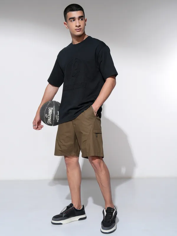 Highlander Men Brown Regular Fit Shorts