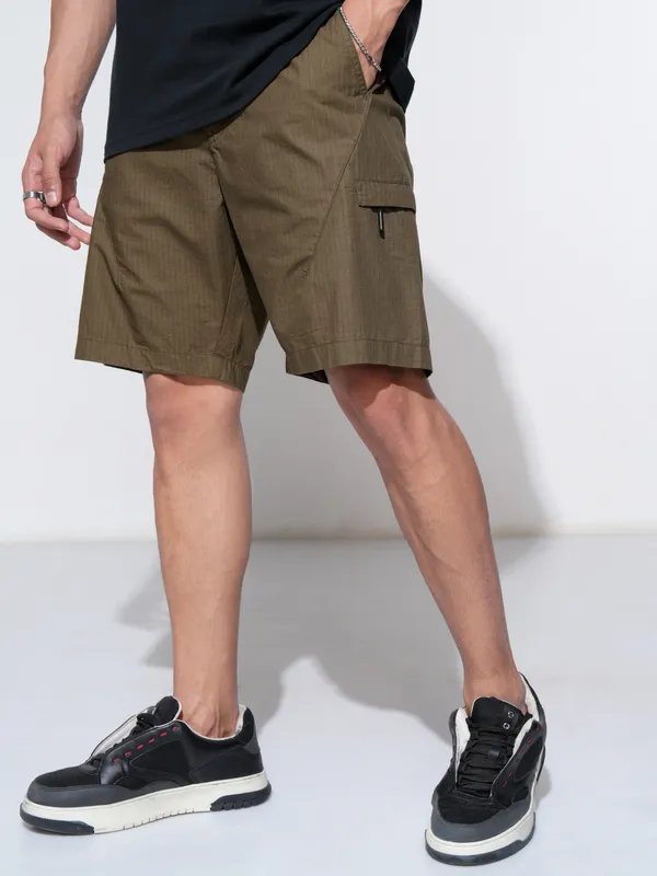 Highlander Men Brown Regular Fit Shorts