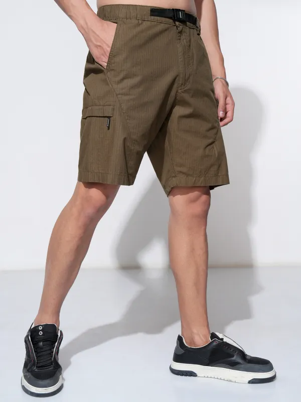 Highlander Men Brown Regular Fit Shorts