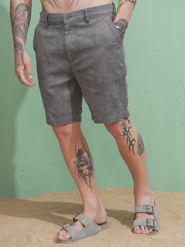 Highlander Men Grey Regular Fit Shorts