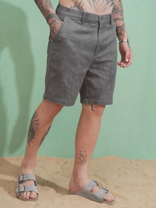 Highlander Men Grey Regular Fit Shorts