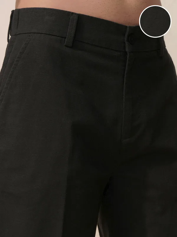 Highlander Men Black Relaxed Fit Shorts