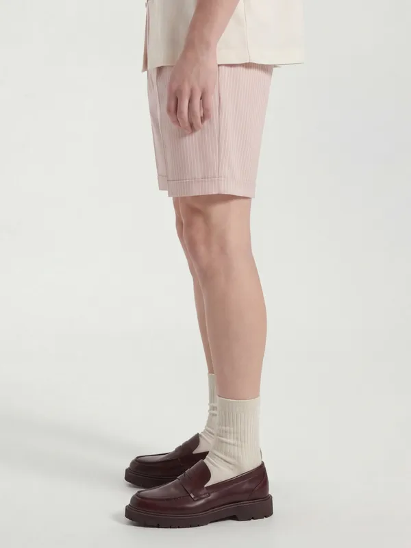 Highlander Men Pink Relaxed Fit Chino Shorts