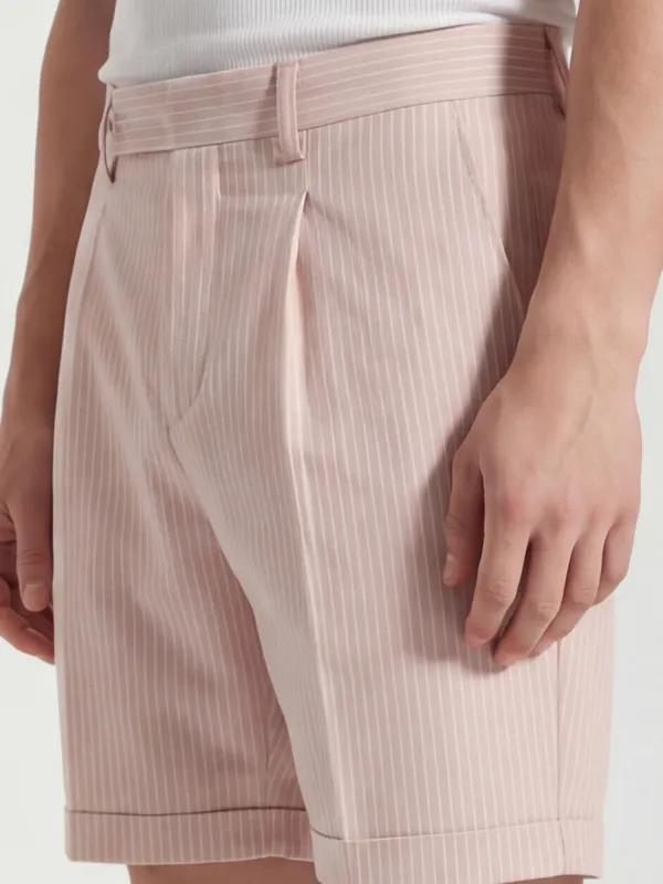 Highlander Men Pink Relaxed Fit Chino Shorts