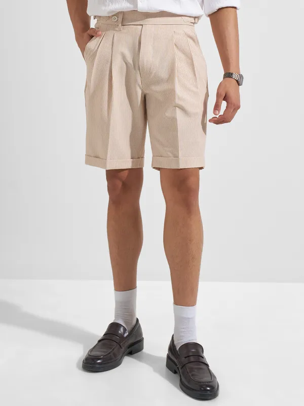 Highlander Men Pink Relaxed Fit Chino Shorts