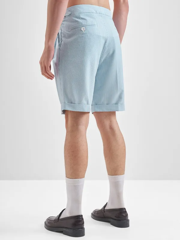 Highlander Men Blue Relaxed Fit Regular Shorts
