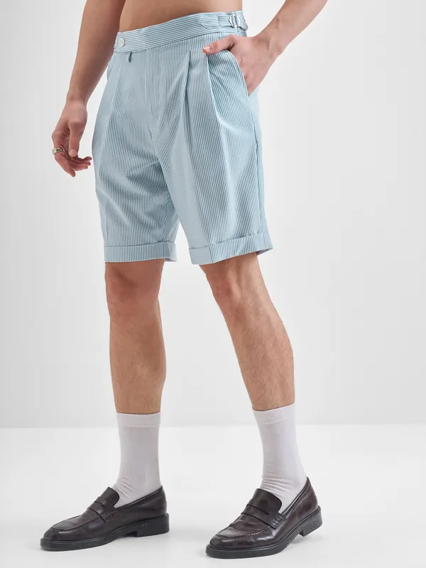 Highlander Men Blue Relaxed Fit Regular Shorts