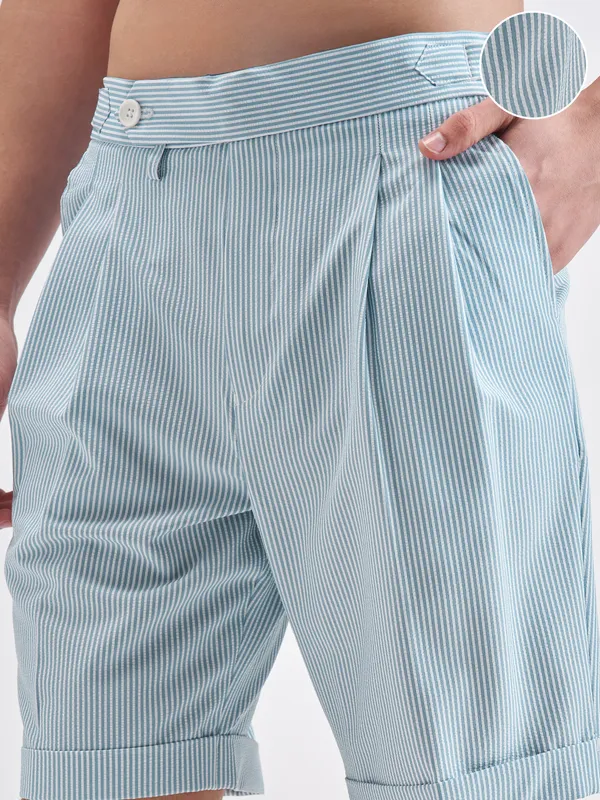 Highlander Men Blue Relaxed Fit Regular Shorts