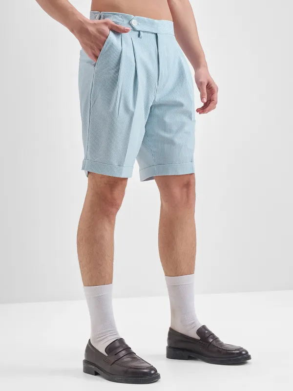 Highlander Men Blue Relaxed Fit Regular Shorts