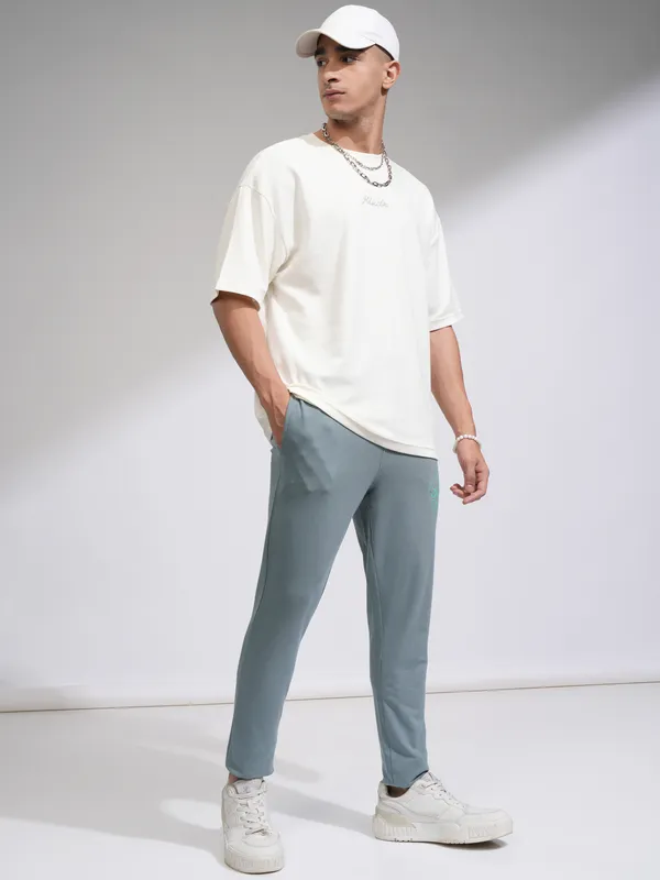 Highlander Men Grey Slim Fit Track Pant