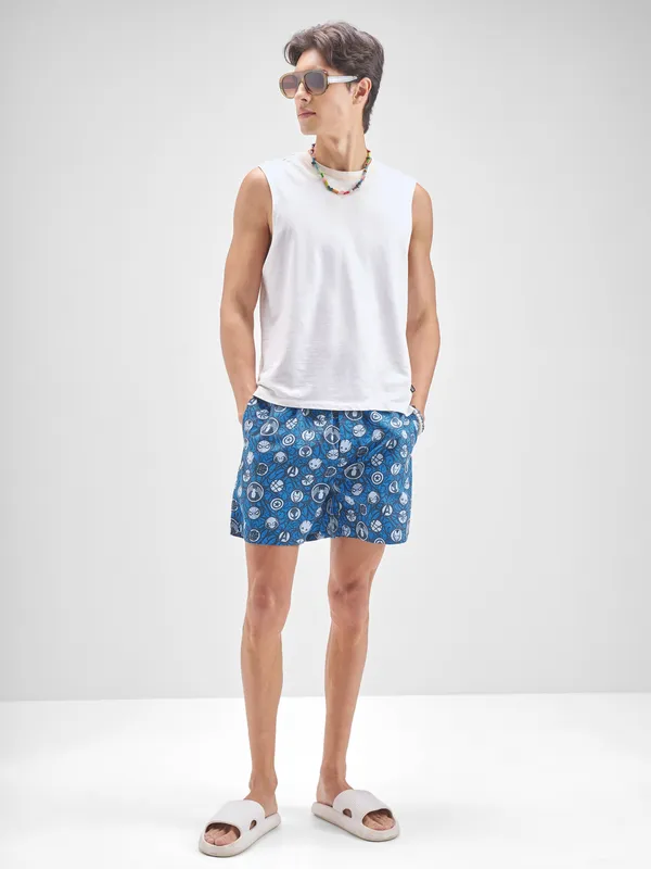 Marvel By Highlander Men Blue Avengers Cotton Boxers