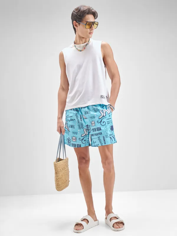 Mavel By Highlander Men Blue Spider-Man Cotton Boxers