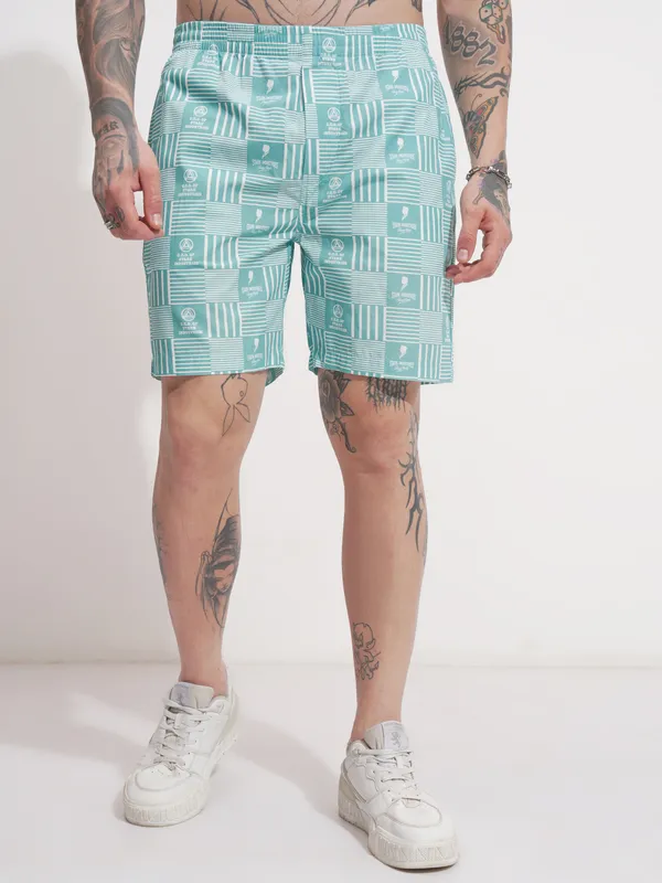 Marvel By Highlander Men Blue Iron Man Shirt With Shorts Co-Ords