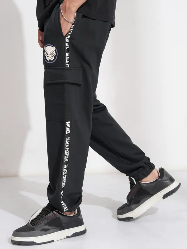 Black Panther Men Relaxed Fit Cargos