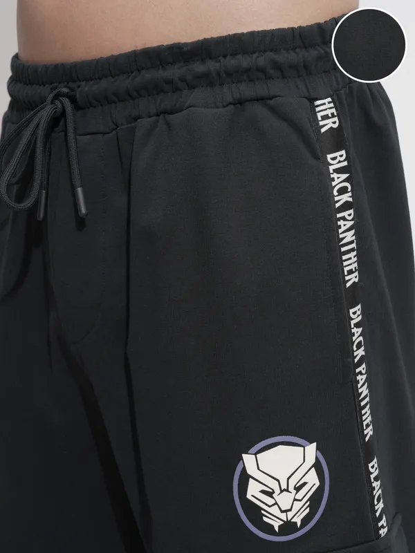 Black Panther Men Relaxed Fit Cargos