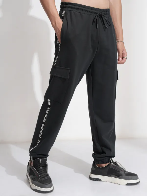 Black Panther Men Relaxed Fit Cargos