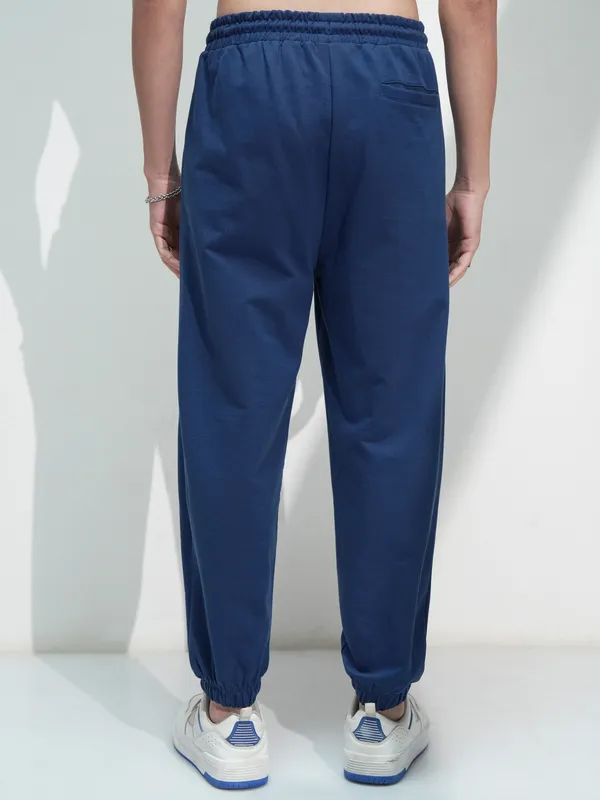 Marvel By Highlander Men Navy Blue Spider-Man Solid Relaxed Fit Joggers
