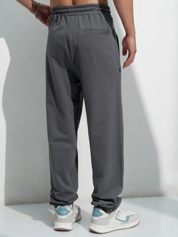 Marvel By Highlander Men Grey Black Panther Solid Relaxed Fit Joggers